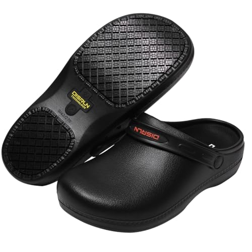 Chef Shoes Slip Resistant, Clog Non Slip Kitchen Work Shoes for Men, Nursing Gardening Waterproof Oil Resistant