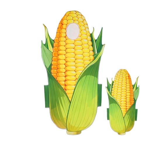 [Jnilepfd] Whimsical Giant Corn On The Cob Cosplay Costume - Professional Halloween Vegetable Tunic For Kids | Quirky Food Theme