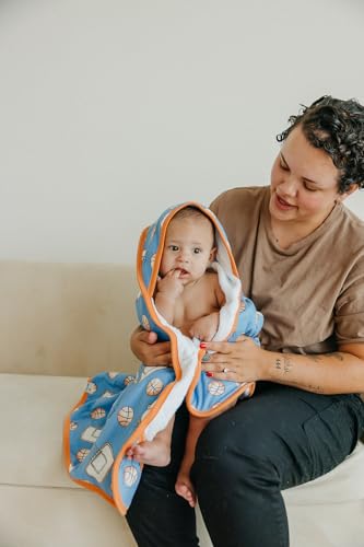 Image of Copper Pearl Hooded Bath Towels Premium Knit /Terry Cloth Baby Towels with Hood, Pockets, and Cool Designs - Great to Gift and Make Bath Time Fun - Baby Bath Towel, Dunk