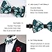 HEBVASS Fashion Butterfly Bow Tie for Teens & Adults, Pre-Tied Adjustable School Uniform Rave Party Creative Decoration, Jellyfish Ocean Sea Underwater Life Bowtie
