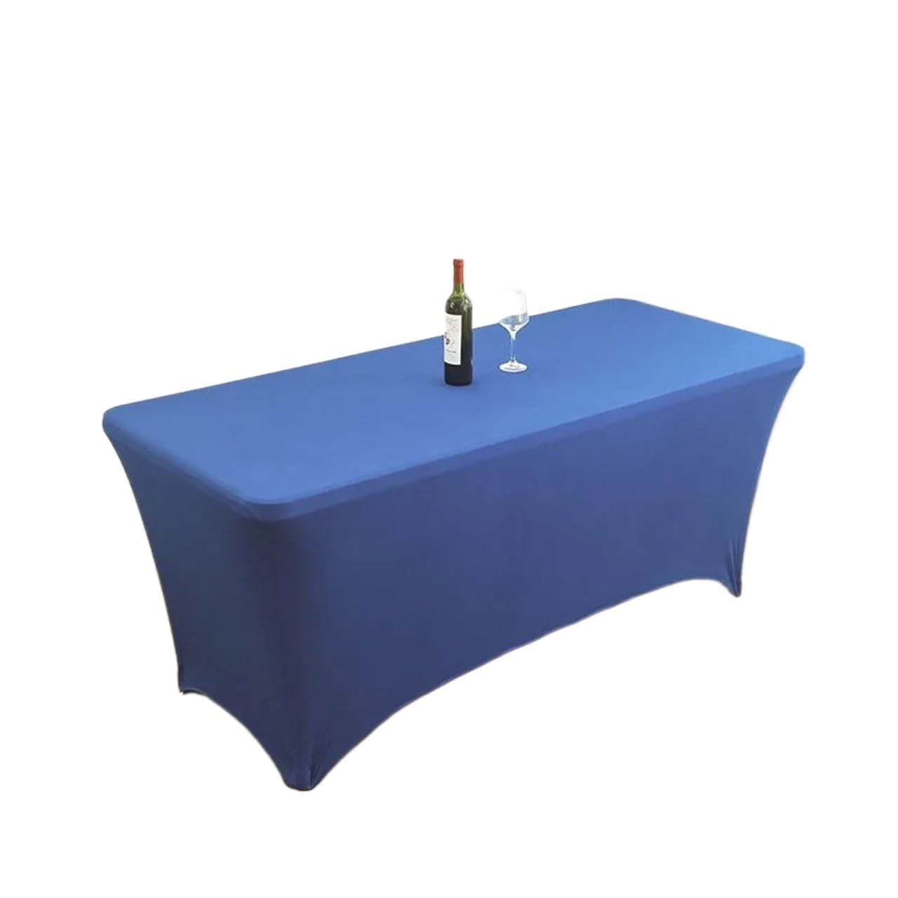 GCYEIDMA Elastic Beer Table Cover Elastic Hollow out Thiened Tablecloth for Meeting And Wedding Banquet Rectangular Bar Counter Cover(Color 18,5ft (152 * 76 * 76cm) 0.5kg)