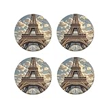 Matériau de haute qualité : dessous de verre antidérapant de haute qualité fabriqué en cuir synthétique de haute qualité pour une meilleure isolation thermique et plus robuste. Léger, antidérapant, imperméable. Tapis décoratif pour la maison, quelle que soit la tasse avec laquelle il correspond, c'est un très bel ornement.