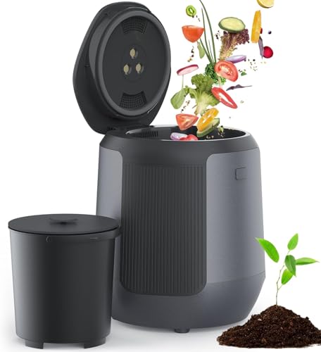 Seyanke Electric Kitchen Composter, 4.2L Smart Countertop Food Recycler with