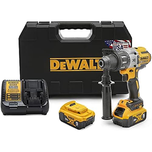 Dewalt DCD996P2 20V MAX XR Lithium Ion Brushless 3-Speed Hammer Drill Kit