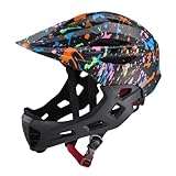Amazon.co.uk Lixada LIXADA Kids Full Face Bike Helmet with LED Light Adjustable Breathable Toddler Lightweight 16 Vents for MTB Skateboarding Scooter Cycling 52-56cm (M) #ad #ad
