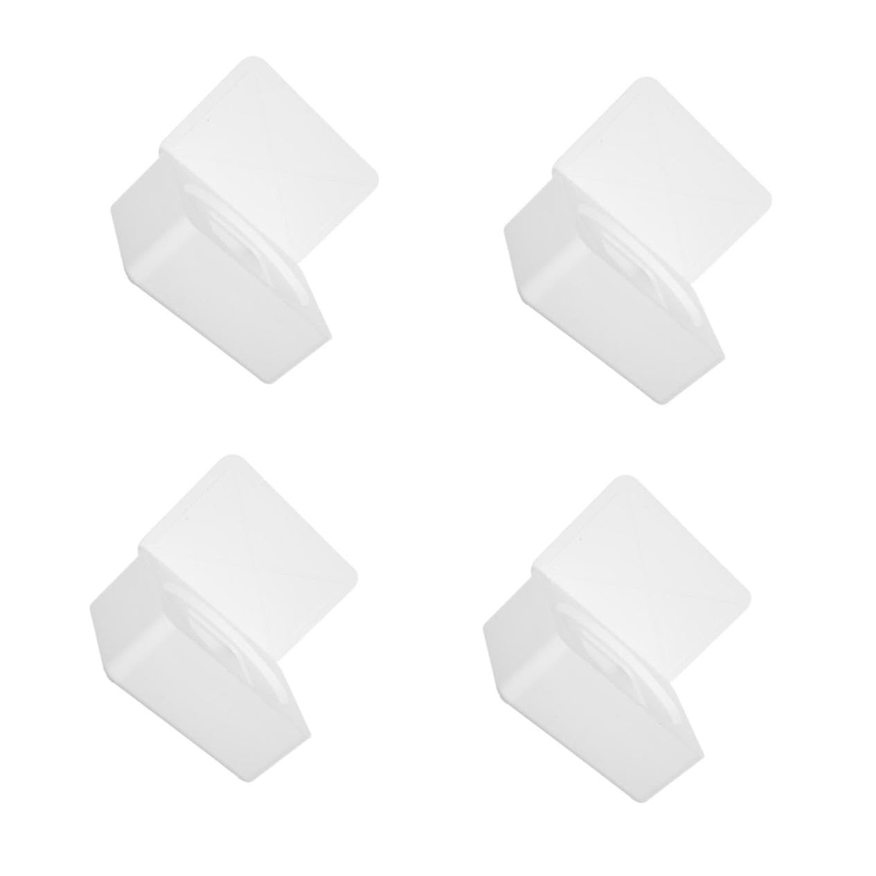 ABOOFAN 4 Pièces boîte de mouchoirs humides Porte-mouchoirs de Rangement Case de Linge de Voyage Porte lingettes récipient à Linge PP Blanche