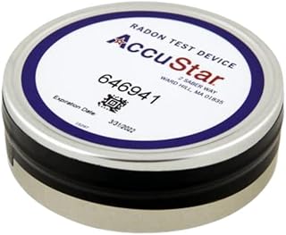 Radon Gas Test Kit AccuStar Charcoal Short Term 48-96 Hour Test