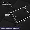 King Size Weighted Blanket for Adults (20 lbs, 80” x 87”, Black) Cooling Heavy Blanket for Sleeping Perfect for 190-210 lbs, Breathable Blanket for Adults & Couple All Season, Machine Washable #5