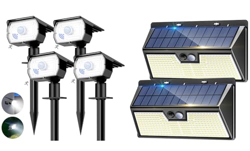 Lampe solaire exterieur detecteur de mouvement pour sécuriser vos allées et terrasses