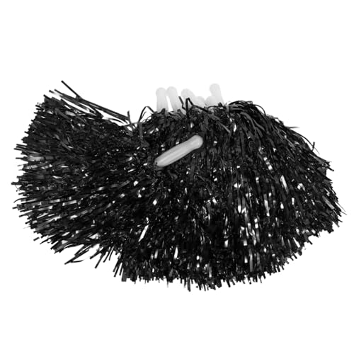 Toddmomy 10 Pack Cheer Pompoms Pom Poms Cheerleading for Sports Gym Dance Team Building Abs Pet Material Sparkling Performance Props