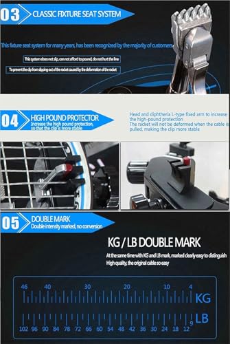 Incordatrice professionale per racchette, design da tavolo fisso a 6 punti per racchette da tennis, squash e badminton, Stringer efficiente per gli appassionati di sport