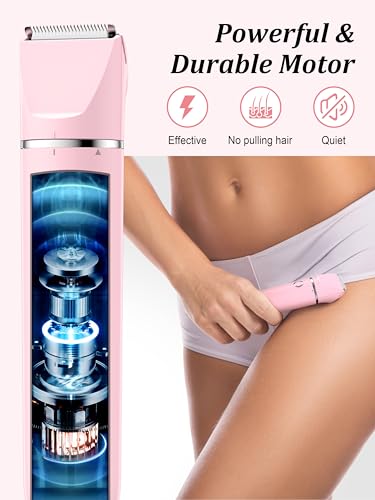 Recortadora de bikini sin tirones afeitadora eléctrica mujer antirritación 4