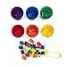 BleuZoo Rainbow Counting Bears (101 Piece Set) + Activity eBook | Montessori Educational Toddler Fine Motor Skills Math Sorting Preschool Learning Toys | 90 Bears, 6 Matching Cups, 2 Tweezers, 2 Dice