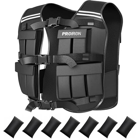 PROIRON 10kg Adjustable Weighted Vest Cover