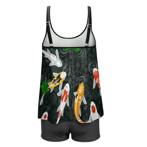 Maillot de bain couvrant tankini robe et short de garçon pour complexée - 5