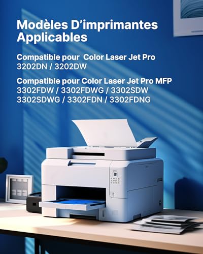 W2190A toner compatible HP pour Color LaserJet Pro MFP 3302FDW - 2