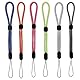 GEEHUA Amaxiu 6 Stück Handschlaufe, Verstellbare kurze Handgelenkschlaufen Universalgurt für Kamera USB Lanyard Schlüssel Geldbörse(Schwarz, Grau-Weiß, Fluoreszierendes Grün, Blau, Orange, Rosenrot)