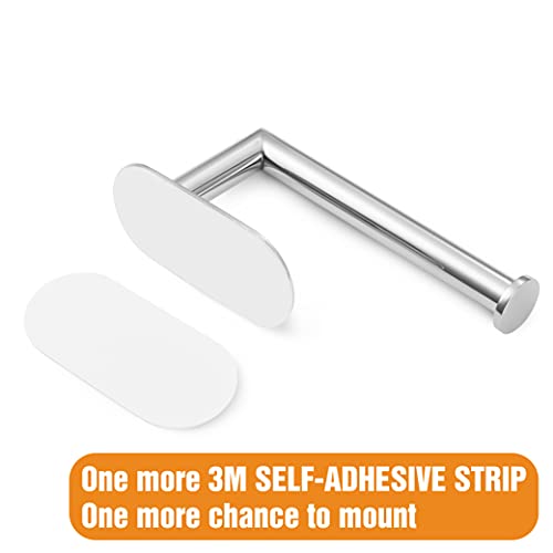 Hitslam Chrome Toilet Paper Holder Self Adhesive, Stainless Steel Toilet Paper Roll Holder For Bathroom #TOP6