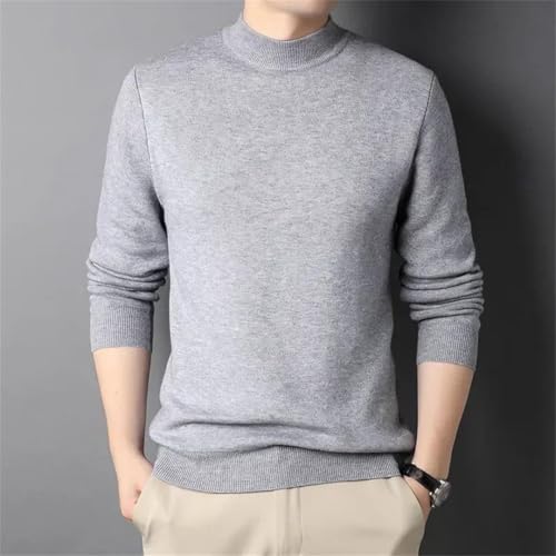 Men's Cashmere Sweater Half Turtleneck Sweaters Knit Pullovers for Male Youth Slim Knitwear Man Sweater2