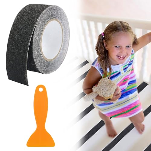 LOLYSIC Antirutsch Klebeband 10cm X 15m - Rutschfester Streifen Für Treppen Und Böden
