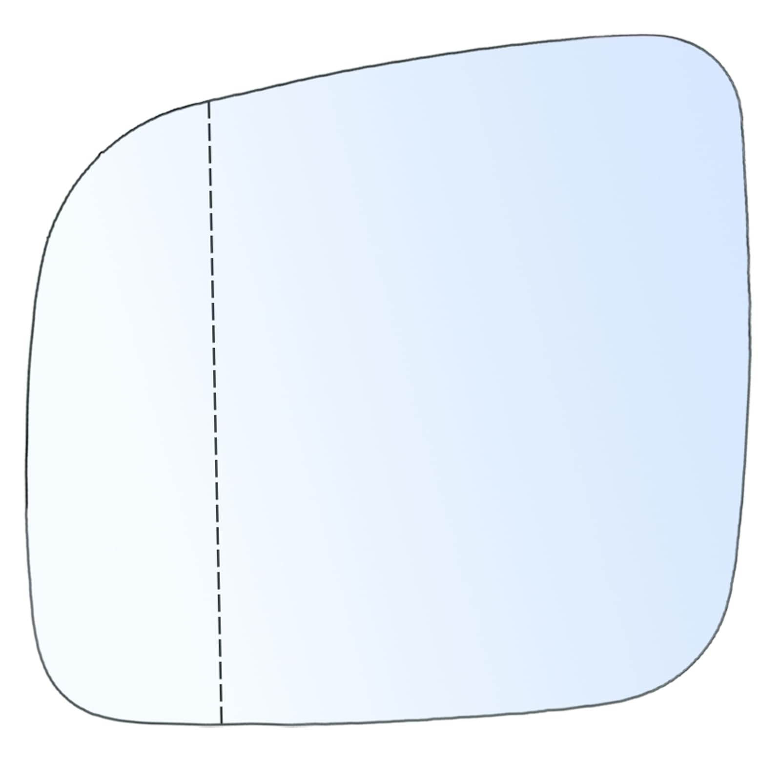 Suysion Spiegelglas Links Beheizbar Ersatz für VW T5 2003-2009 & Caddy 2004-2015, Asphärisch Außenspiegel Glas Rückspiegelglas Konvex Spiegel Fahrerseite Auto Ersatzspiegel