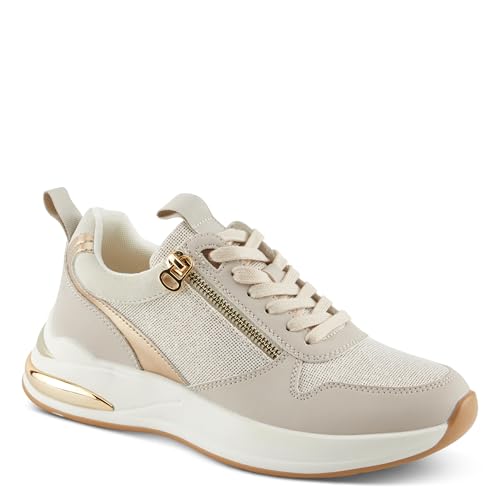 PATRIZIA Women's URSA Platform Sneakers with Sparkling Upper, Gold Metallic Accents, and Comfortable Fit2