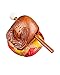 NPQPNAFC Wooden Fish,Wooden Drum Temple Block Zen Drum with Mat 3.5inch,4inch(5inch)