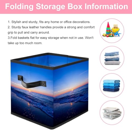 Boîte de rangement pliable en tissu cube pour optimiser les placards