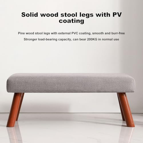 Banc d'intérieur en bois sans accoudoirs pour optimiser les petits espaces - 4