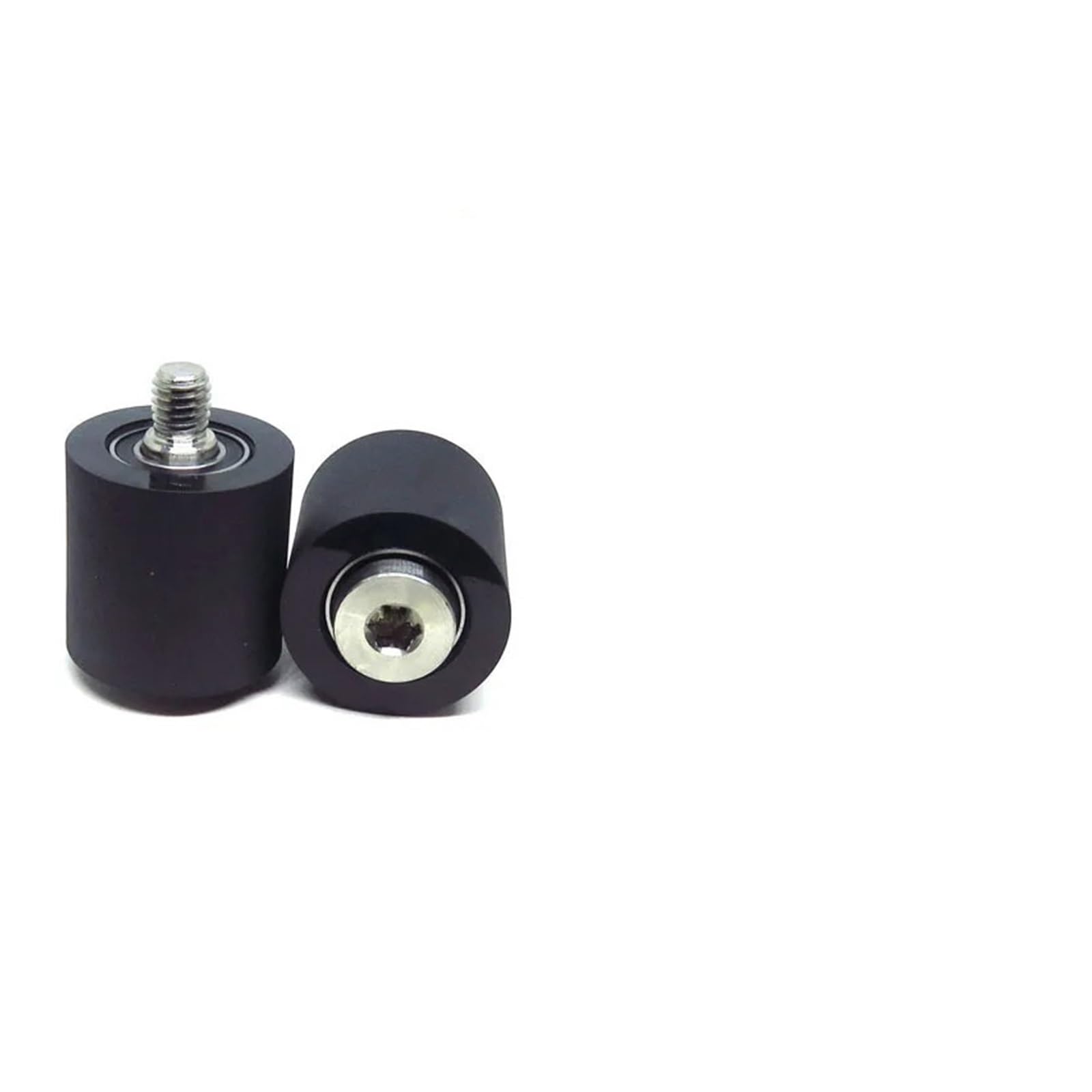 HCVYQMMJ 1 Piece 30mm Diameter Double Bearing Polyurethane Bolt Flat Wheel PUT680030-30C1L9M8 PU Rubber mask Machine Elastic Pressure Plate Roller(30x30xM8)