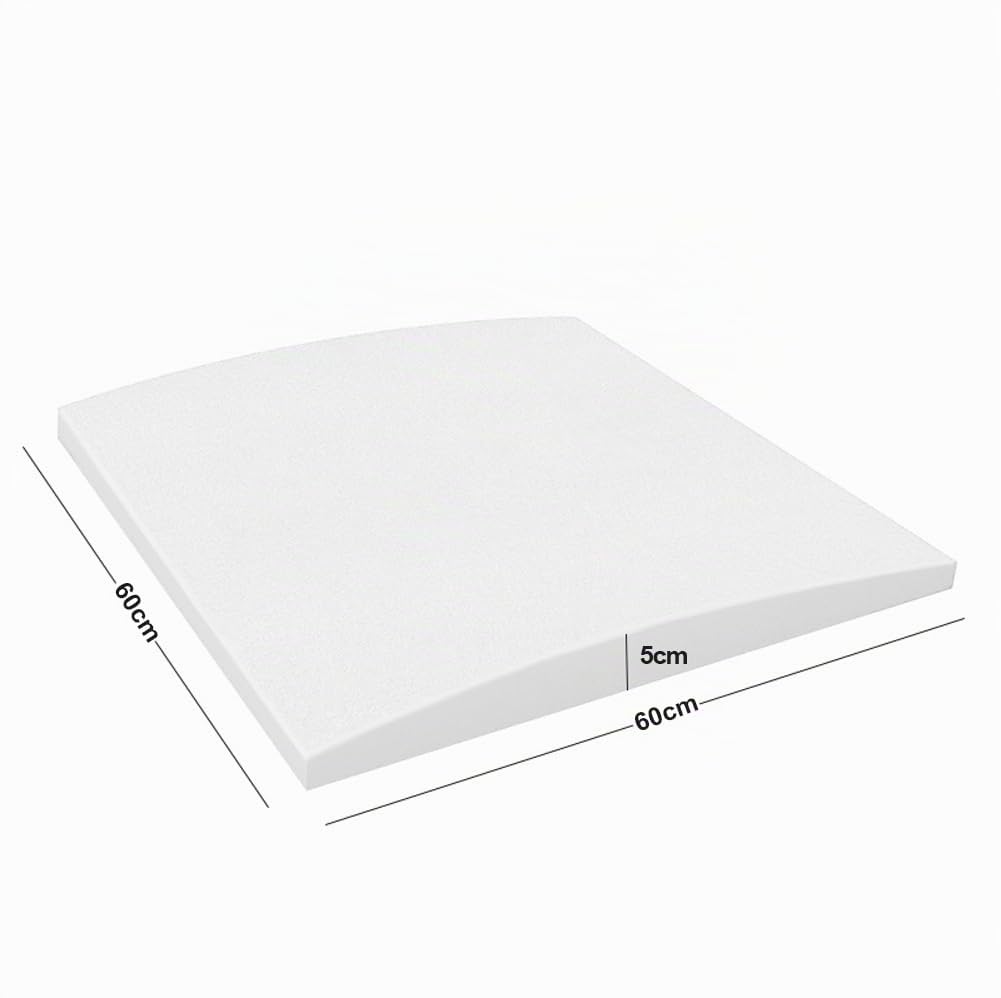 Cuscino di supporto per divano cedente, 40/50/60 cm, inserto in schiuma ad alta densità, per divano, mobili, seduta, sotto il divano, in schiuma curva (3,60 x 60 cm)