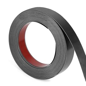 QWORK WD43226 Zierleiste Selbstklebend Schwarz 20mm