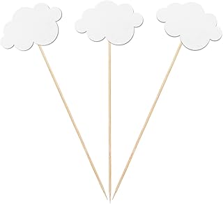 Cloud Centerpiece Sticks, 12-Pack Table Topper Double-Sided Birthday Baby Shower Party Decorations