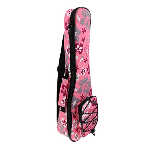 B Baosity ウクレレギグバッグ ウクレレケース 楽器アクセサリー 全2色, ピンク, 21インチ