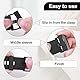 Vicloon Silikon Uhrenarmband Schlaufe, 12 Stück Armbanduhr Schlaufe 18mm, Silikon Uhrenarmband Halter Uhrenarmband Keeper, Schwarz Ersatz Uhrenband