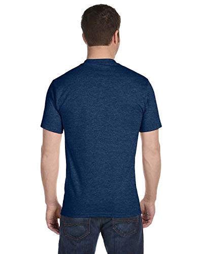Hanes Unisex Beefy-T® T-Shirt S Heather Navy #TOP1