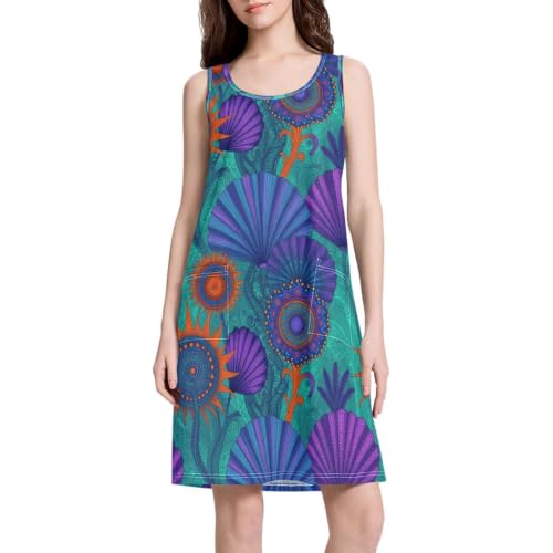 Robe d'été décontractée chic à ourlet incurvé et lignes fluides - 2