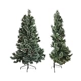 クリスマスツリー 北欧 ハーフツリー 高級 松ぼっくり付属 ドイツトウヒツリー ヌードツリー おしゃれ 省スペース エコ 半分 スリム オシャレ オーナメントなし 飾りなし かわいい リアル アビエス Abies (150cm)