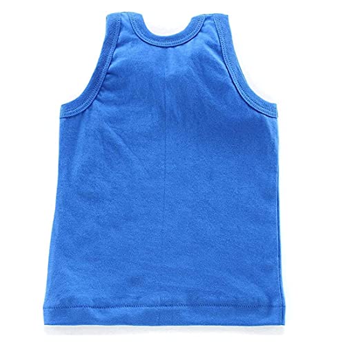 Image of KIKE New Born Baby Pure Cotton Printed Regular Fit Sando Innerwear Baniyan Kids Vest Infants Sleeveless Undershirts for Cute Boys Girls 0-24 Months (Pack of 6)