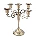 5 Arms Candle Holder, 5 Arms Alloy Candle Holder European Style Candelabra Wedding Candlestick 5 Arms Candelabra Home DÃ©cor for Wedding and Candlelight Dinner(Bronze)