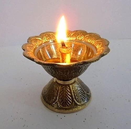 artcollectibles Indien Messing Diya Deepak akhand Jyot kuwer...