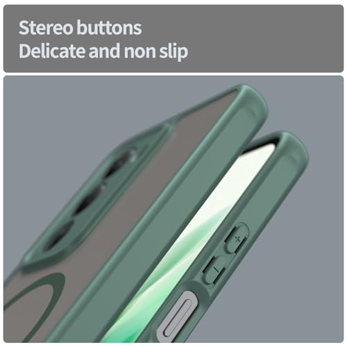 Image of Compatible with REDMI 15 (171mm) Case Cover,Compatible with MagSafe,Anti-Fall,Compatible with Xiaomi Redmi 15 (171mm) 25062RN2DY Cell Protective Phone Case Green