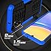 Iokmax for Samsung Galaxy A15 5G Case with 2 Pack Screen Protector,Military Grade Shockproof, Heavy Duty Robust Bumper Cover with Kickstand for Galaxy A15 5G Phone Blue