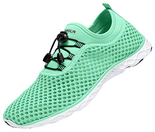 Image of Women's Quick Drying Aqua Water Shoes,3-Second Drainage & All-Terrain for Swimming,Hiking,Yoga