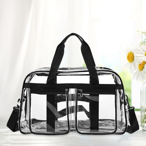 PVC Clear Tote Bag Handbag for Sports Events Travel Commuting Music Festival3
