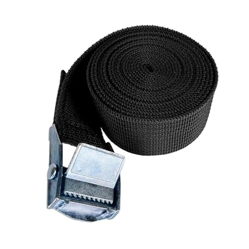 Correas de carga de 5 m con hebilla para motocicleta, coche, bicicleta, cuerda de remolque de metal, cinturón de fijación fuerte para bolsa de equipaje (A2)