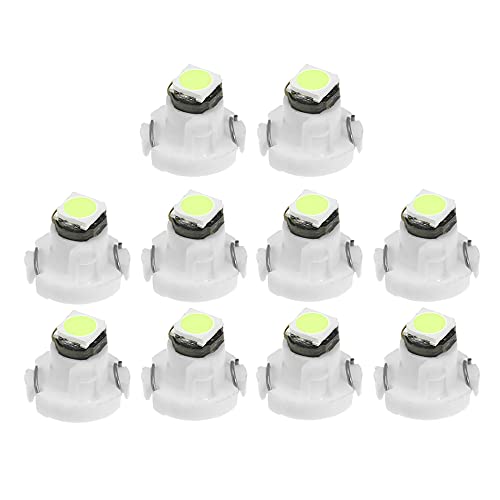 10 Piezas LED T3 Azul Hielo para Panel de Auto miniatura 1