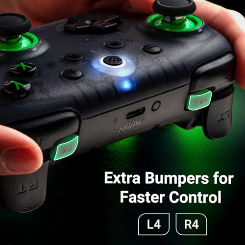 Image of AKNES 8BitDo Ultimate 2C Wireless 2.4G Controller for Windows PC & Android | Gamepad with Hall Effect Joysticks and Hall Triggers, 1000Hz Polling Rate, Remappable L4 /R4 Bumpers (Transparent Black)