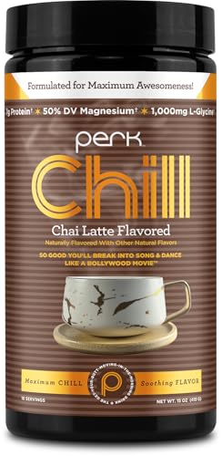 Perk Perk Chill Drink Mix (Chai Latte) 18 Servings, Soy-Free, Peanut-Free sold by Nutricost - Amazon Seller - US