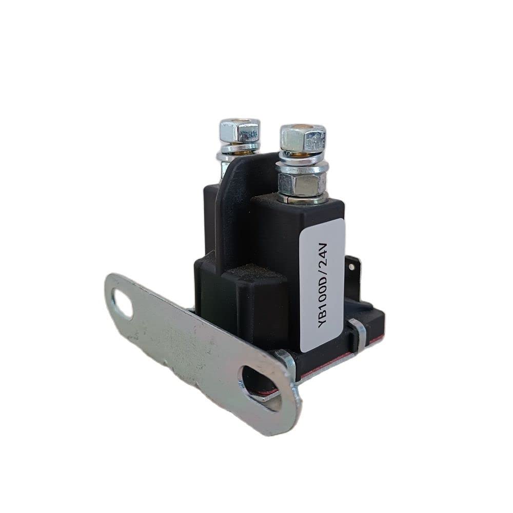 JWDAWN YB100D YB150D 24V 100A 150A DC Pump Contactor 24 Volt 100 150 Amp Lift Solenoid Switch Relay for Electric Vehicle Material Handling Forklift Pallet Truck Stacker Golf Cart (YB100D)